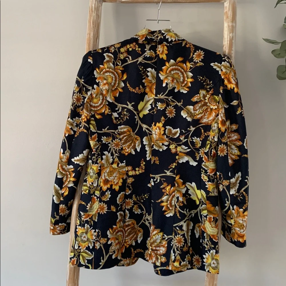 Silk floral jacket blazer - Picture 4 of 4